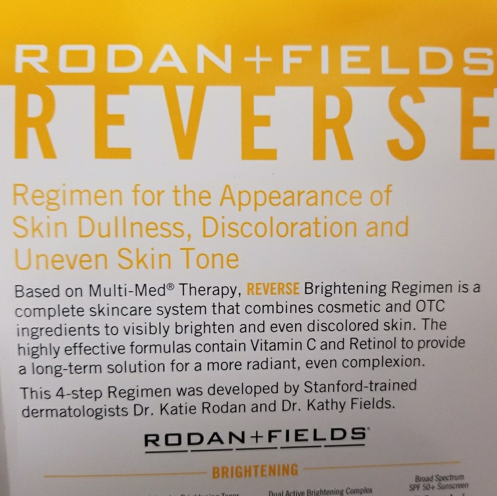 Rodan and Fields Reverse Regimen